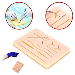 Kit de formation manuel de précision chirurgicale mondiale pour la pratique de la suture, modèle de peau en silicone, ensemble d'apprentissage des compétences de suture pour étudiants en médecine - Product Image 2