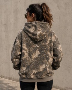 Sudadera con Capucha Extra Grande de Felpa Sólida |   Sudadera Unisex Resistente al Viento para Ropa Urbana |   Sudadera Vintage de Corte Regular Ecológica - Product Image 4