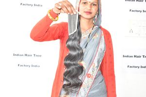 Extensiones de Cabello Remy HD 4*4 de Alta Calidad, Ondas Naturales, Suaves y Sedosas, con Cutícula Intacta, Doble Trama a Máquina, Venta Directa de Fábrica India - Product Image 4