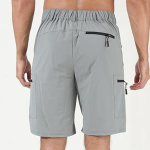 Shorts cargo de randonnée pour hommes, séchage rapide, tactiques, multi-poches, pour voyages et pêche - Product Image 2