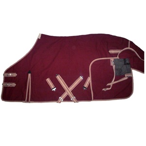 Custom High Quality Horse Rug Spring Blaze Design Mesh Fabric Fleece Wool Lining Double <b>Chest</b> Closure Buckles Made Soft Cotton - Product Image 1