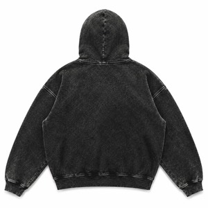 Sweat-shirt à capuche oversize unisexe vintage Y2K Grunge Streetwear pour homme et femme, imprimé logo araignée noir sur le devant, 100% coton - Product Image 2