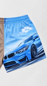 Shorts de Rugby Sublimados de Poliéster Ecológico de Dos Tonos con Logotipo Personalizado Directo de Fábrica al Por Mayor, Cintura Alta y Bolsillo con Cremallera - Product Image 6