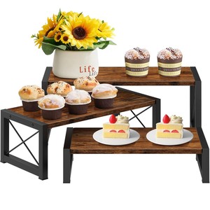 Elegante Soporte para Tartas de Madera de Olmo Tallado a Mano - Precios al por Mayor B2B - Product Image 2