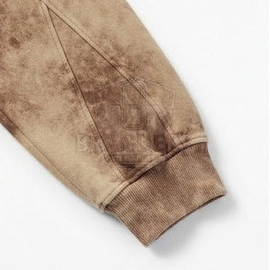 Conjunto de Ropa Urbana Casual para Hombre, Chaqueta con Capucha y Cremallera Completa con Lavado Ácido y Pantalones Jogger Ajustados a Juego - Product Image 5
