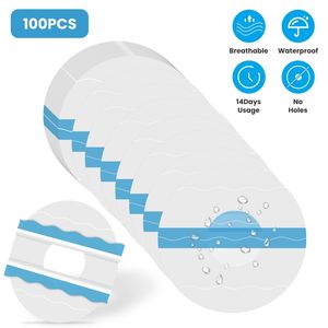 100 Parches Adhesivos Transparentes e Impermeables para Sensores Libre, Fuerte Adhesión, Invisibles, Sin Orificio para Pegamento, Certificación CE - Product Image 3