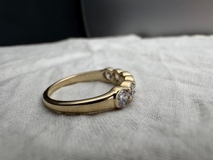 3MM Round Cut Moissanite <b>Stacking</b> Band <b>Ring</b> 925 Silver With Rhodium Plated Fine Proposal Gift For Partner Charms - Product Image 5
