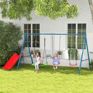 Altalena da Giardino in Acciaio e Metallo Resistente per Casa, Scuola, Asilo, Asilo Nido e Casetta dei Giochi - Prodotto Educativo - Product Image 1