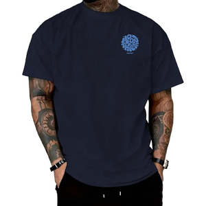 T-shirt graphique Galaxy Back pour hommes, style streetwear vintage, tee-shirt d'été |   T-shirt unisexe coupe classique avec motif galaxie au dos, style streetwear vintage - Product Image 3