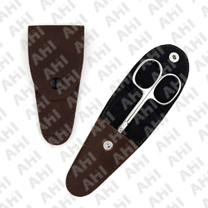 AHI Curved Sharp Stainless Steel Nail <b>Scissors</b> High Quality Durable Nail Art Beauty Instruments Wholesale - Product Image 4