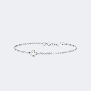 0.50CTW Round Bezel-<b>Set</b> Diamond Station Bracelet - Product Image 5