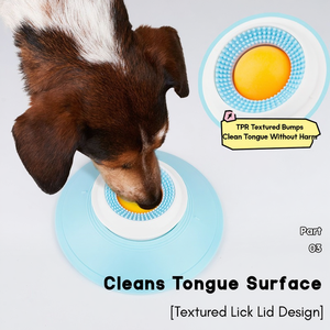 Slow Feeder Lick <b>Mat</b> Toy for Dogs and <b>Cats</b> with Suction Cup Rotating Ball Food Dispenser Tongue Cleaning Bowl - Product Image 4