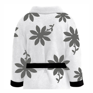 Pure Quality Lightweight Men's Boxing-Robes With Custom Logo Polyester Material-Plain Boxing Gown Robes With White-Belt AI-BR-08 - Product Image 5