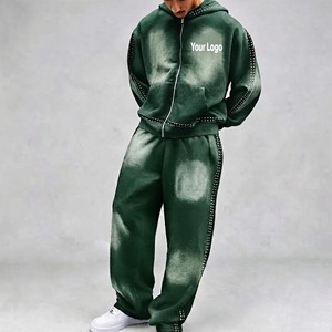 Conjuntos Deportivos de Invierno para Hombre, Tallas Grandes, Estilo Urbano, Venta al Por Mayor |   Servicio OEM de Logotipo Personalizado |   Felpa Ecológica Resistente de Algodón y Poliéster - Product Image 1