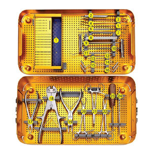 Ensemble d'instruments pour micro-plaques en acier inoxydable, manuels, de haute qualité, outils médicaux pour la chirurgie osseuse, certifiés ISO/CE - Product Image 1