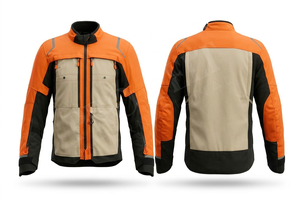 รับผลิตเสื้อแจ็คเก็ตมอเตอร์ไซค์แบบ Private Label คุณภาพดี ทนทาน ดีไซน์หลากสี สำหรับขี่กลางแจ้ง กันน้ำ กันลม - Product Image 3