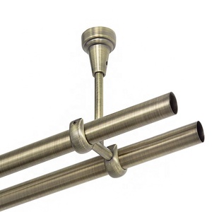 Tringle murale tendance pour vêtements, rideaux, couvertures et serviettes, finition nickel poli, pour chambre d'hôtes et chambre à coucher - Product Image 4