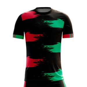 Conjuntos de uniformes de fútbol deportivos para hombre transpirables de poliéster liso personalizado de alta calidad, conjunto de Jersey de ropa de fútbol, conjuntos de Jersey de fútbol - Product Image 3