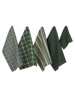 Toalla de cocina y paño de cocina surtidos para todos los días, juego de 5 | Importaciones de diseño - Product Image 1