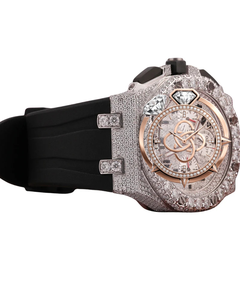 Montre de luxe pour homme en acier inoxydable de qualité supérieure avec diamants en moissanite - Product Image 2