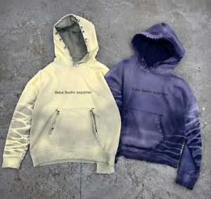 Sudadera con Capucha Oversize para Hombre, Color Sólido, con Bolsillo, Forro Polar Lavado, Transpirable, Informal, para Otoño, Corte Regular, Tejido de 500 Gramos - Product Image 1