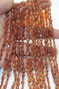 Granate de hessonita facetado de pie en forma de pera cuentas de piedra 3*5mm granate pera cuentas de pie pera - Product Image 2