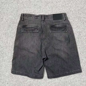 Shorts en jean déchirés et délavés tendance, coupe skinny, style streetwear d'été, design personnalisé pour hommes - Product Image 2