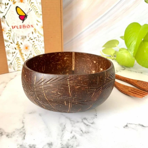 ชุดชามมะพร้าว FAIZA CRAFT สุดหรูทันสมัย ขายดีที่สุด ผลิตด้วยมือ เป็นมิตรกับสิ่งแวดล้อม จากอินเดีย - Product Image 1