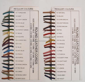 Cordones de cuero planos hechos a mano para la fabricación de joyas, varios accesorios y componentes de joyería de 4mm, 5mm y 6mm - Product Image 3