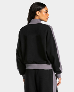 Conjunto Deportivo de Fútbol para Mujer al por Mayor, Chaqueta con Cremallera de Poliéster y Algodón, Pantalones Deportivos, Ropa Deportiva Informal con Paneles en Contraste para Entrenamiento de Fútbol - Product Image 4