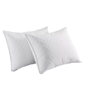 Almohada Rectangular Blanca de Lujo con Relleno 100% Poliéster, Diseño Moderno con Ribete Dorado, 200 Hilos, 100% Algodón - Product Image 2