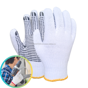 Guantes de algodón de seguridad de protección industrial con características antiestáticas y antideslizantes Agarre cómodo para trabajos pesados - Product Image 4