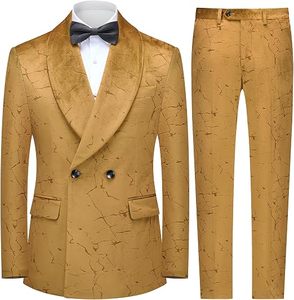 Latest Style 2026 <b>Men</b> Suit Double Breasted Formal Dress Pant Coat Groom Tuxedo Blazer Two Piece <b>Set</b> Pant & Coat & <b>Tie</b> <b>Men</b> Suits - Product Image 4