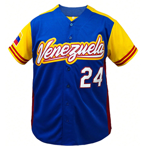 High Quality Custom Sublimation Printed Full Button <b>Baseball</b> Jerseys Made With 100% Polyester Mesh Fabric Club <b>Baseball</b> Jersey - Product Image 3