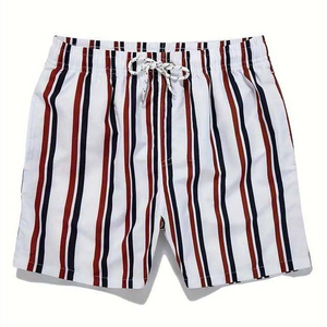 Shorts en molleton uni décontracté grande taille, respirant, à séchage rapide, en coton biologique, avec poches et cordon de serrage à la taille - Product Image 4