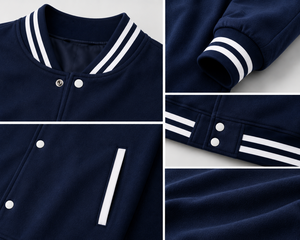 Stylish varsity <b>jacket</b> featuring classic sporty appeal with soft interior comfort and reliable warmth for relaxed modern - Product Image 6