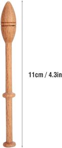 Kit de encaje de bobina, herramienta de tejido con aguja de madera, herramientas de tejido de madera torneada artesanales francesas antiguas y vintage para principiantes - Product Image 6
