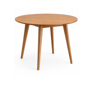 Ensemble de salle à manger rond en teck écologique de luxe ARTERRA, table moderne, chaises rembourrées pour la maison, la villa, le restaurant - Product Image 5