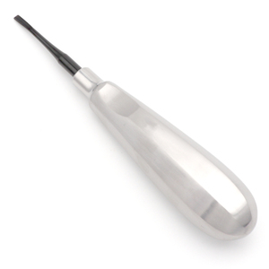 Elevador de Extracción Dental Curvo de 3mm con Línea Negra, Instrumento Quirúrgico con Hoja Delgada y Afilada para Cortar Ligamentos Periodontales - Product Image 1