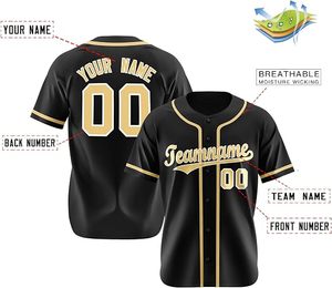 Vêtements de sport de baseball personnalisés en gros, uniformes de baseball taille USA, logo imprimé par sublimation, numéro, maillot de baseball personnalisé en mesh - Product Image 2