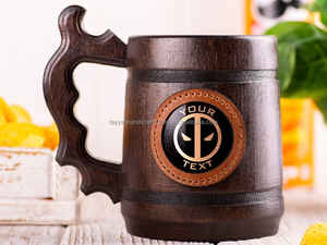 Tasses à bière en bois de haute qualité tasse en bois avec poignée pour thé café vin et bière pour cadeaux d'affaires prix de gros par Tayyab Inde - Product Image 3