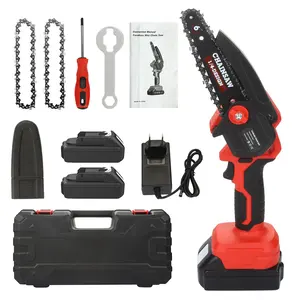 ENERGUP 6 אינץ מיני chainsaw החייבת כף יד חשמלי גיזום ראה אחד יד מסור גן ליתיום chainsaw