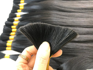 AR-RAFI IMPEX ARI Extensions de cheveux indiens Remy lisses de haute qualité de 26 pouces, tissage double à la machine, perruques afro ondulées avec dessus en dentelle - Product Image 1