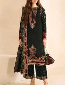 Robe Shalwar Kameez indienne et pakistanaise pour femmes, de qualité supérieure, à prix réduit et avec un MOQ faible. Meilleure qualité pour femmes. - Product Image 2