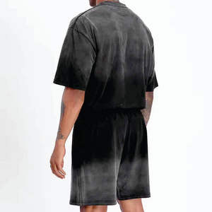 Ensemble 2 pièces décontracté pour homme : T-shirt à épaules tombantes et short assorti – Collection été 2026 - Product Image 5