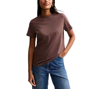 Camisetas de peso pesado para mujer, camiseta informal para mujer, camiseta de gran tamaño, transpirable, 100% algodón, proveedor de BD - Product Image 6
