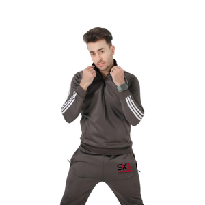 Winter Hooded Tracksuit Set Lightweight Breathable Jogger Sportswear Two Piece Casual Training Outfit - Product Image 5