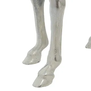 Sculpture Métallique Artisanale Premium, Décoration Contemporaine pour la Maison, pour les Acheteurs de Décoration Intérieure en Gros dans le Monde Entier, Cheval en Aluminium Plaqué Or - Product Image 2
