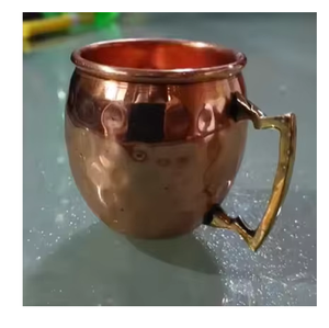 Premium Copper <b>Mug</b> <b>Set</b> for Home Kitchen Bar Party Travel Elegant Metal Drinking Cups for Whisky Wine Beverage Service - Product Image 1