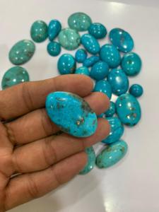 Turquoise Cuivrée de Qualité AAA, 100% Naturelle, pour la Fabrication de Bijoux, Cabochons, Lot de Pierres Précieuses en Vrac, Turquoise Faite à la Main - Product Image 3